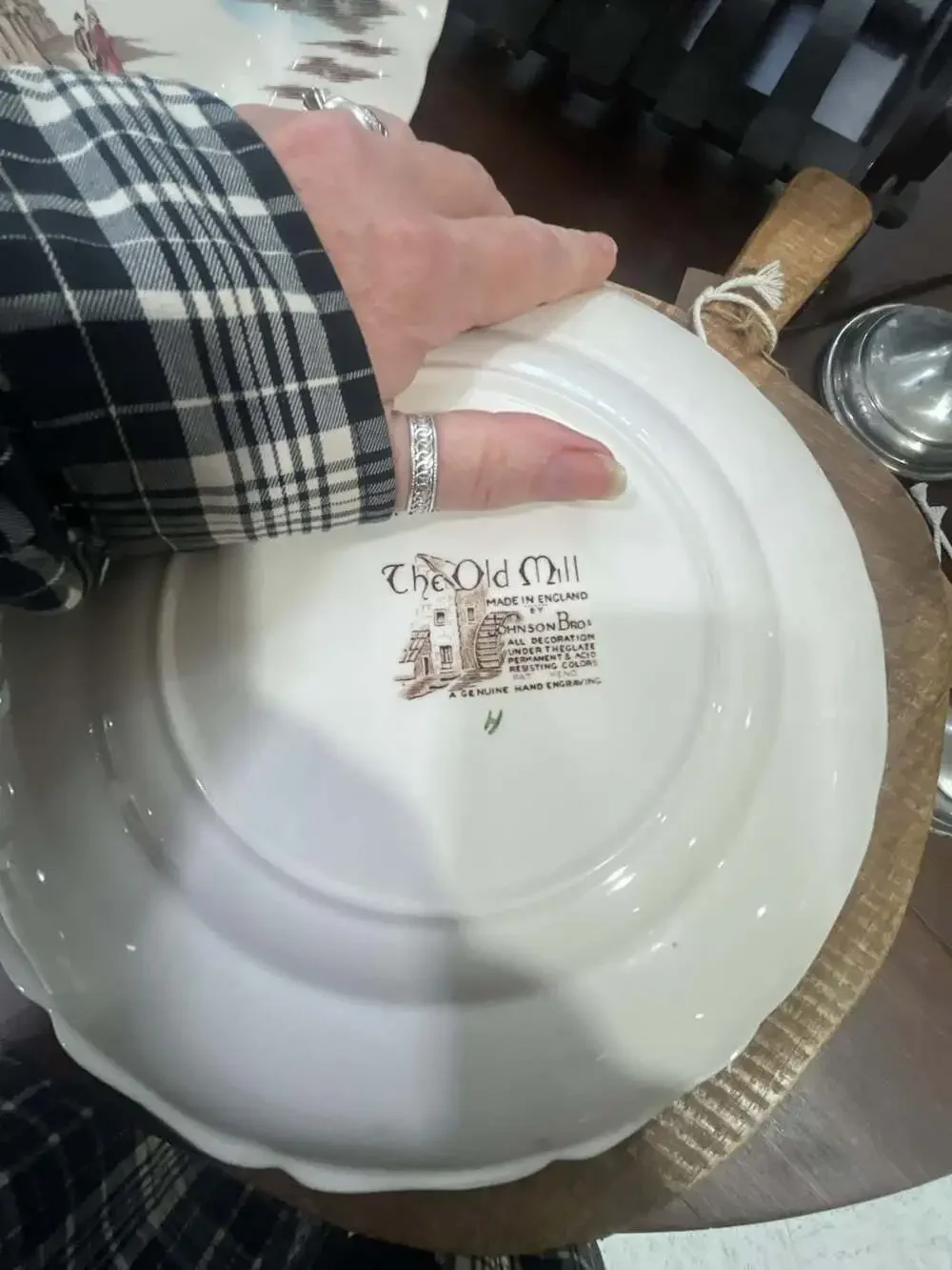 Johnson Brothers The Old Mill Brown Multicolor 4 Dinner Plate